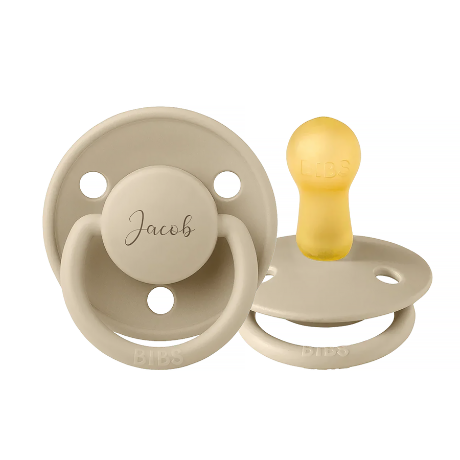 BIBS De Lux Natural Rubber Latex Pacifiers - Personalisable Baby Products Sold and Personalised by JustBørn