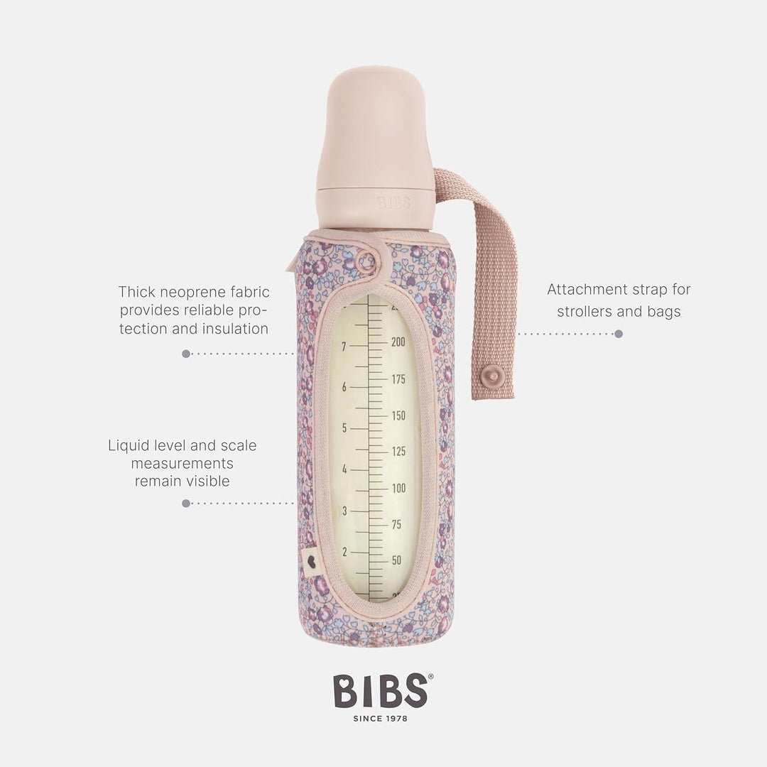BIBS x LIBERTY Protective Cover Sleeve for Glass Baby Bottle - Personalisable Baby Products Sold and Personalised by JustBørn