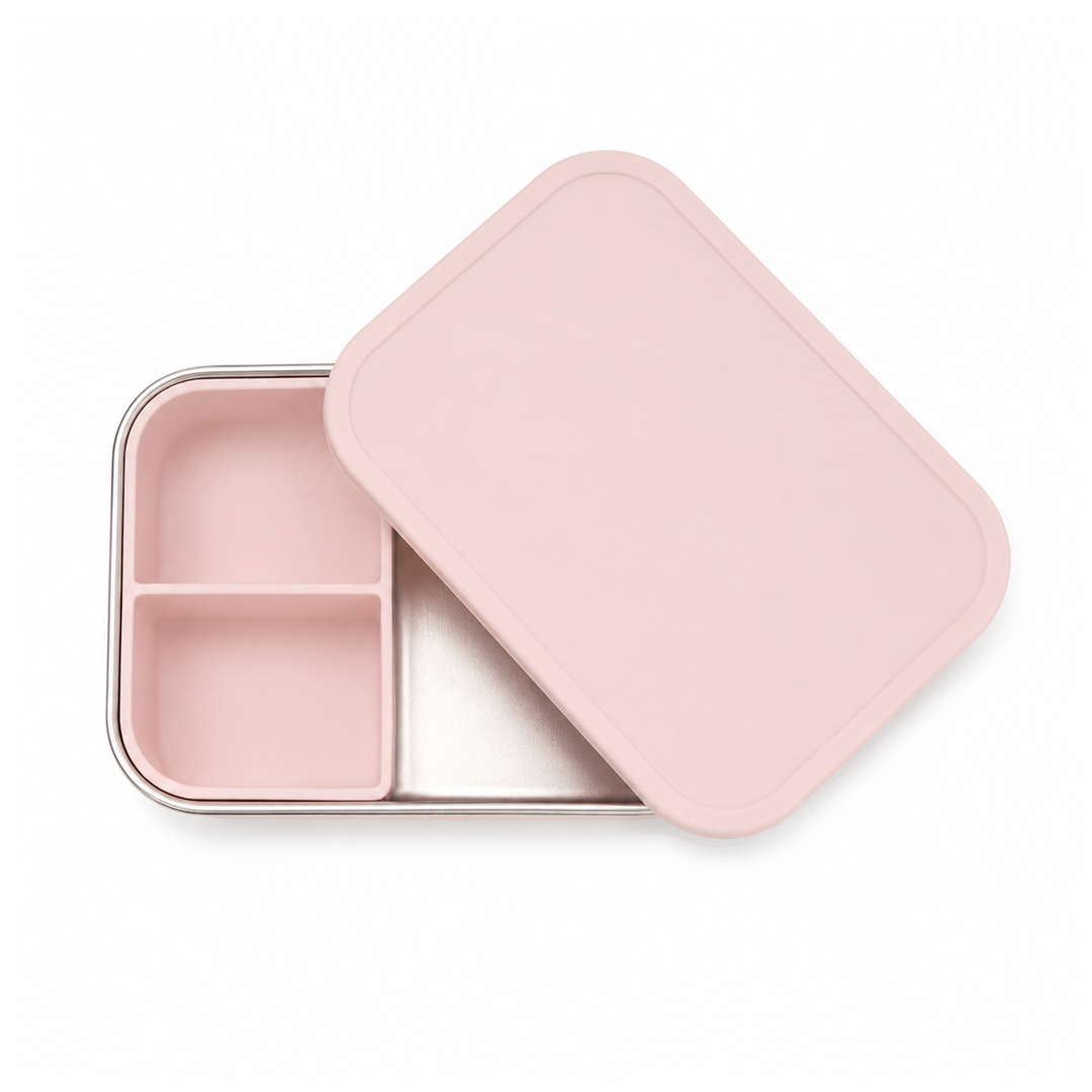 JBØRN Personalised Lunch Box Blush Lunch Box - Personalisable Baby Products Sold and Personalised by JustBørn