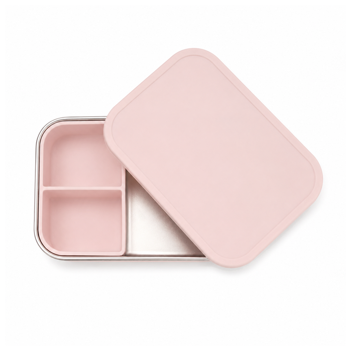 JBØRN Personalised Lunch Box Blush Lunch Box - Personalisable Baby Products Sold and Personalised by JustBørn