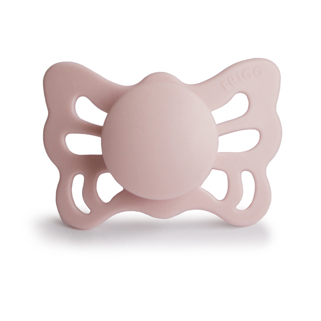 FRIGG Butterfly Anatomical Silicone Pacifiers | Personalised Butterfly Blush - Personalisable Baby Products Sold and Personalised by JustBørn