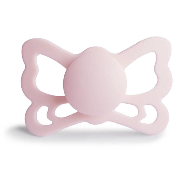 FRIGG Butterfly Anatomical Silicone Pacifiers | Personalised Butterfly White Lilac Size 2 (6-18 Months) - Personalisable Baby Products Sold and Personalised by JustBørn