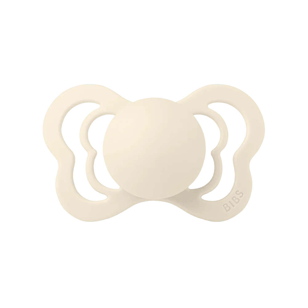 BIBS Couture Anatomical Silicone Pacifiers Couture | Ivory - Personalisable Baby Products Sold and Personalised by JustBørn