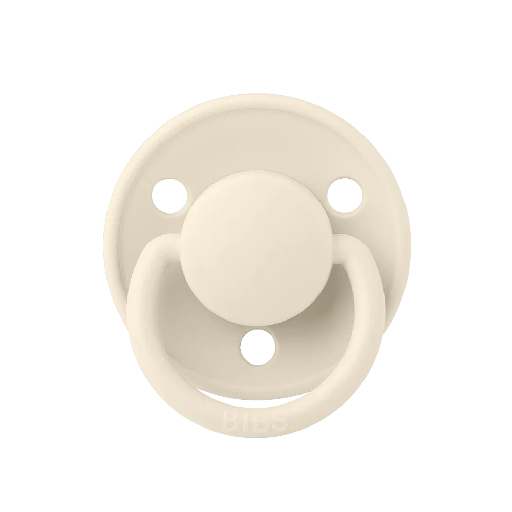 BIBS De Lux Silicone Pacifiers | One Size De Lux | Ivory - Personalisable Baby Products Sold and Personalised by JustBørn