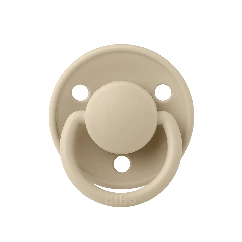 BIBS De Lux Silicone Pacifiers | One Size De Lux | Vanilla - Personalisable Baby Products Sold and Personalised by JustBørn