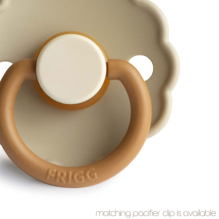 FRIGG Daisy Natural Rubber Latex Pacifier Desert - Personalisable Baby Products Sold and Personalised by JustBørn