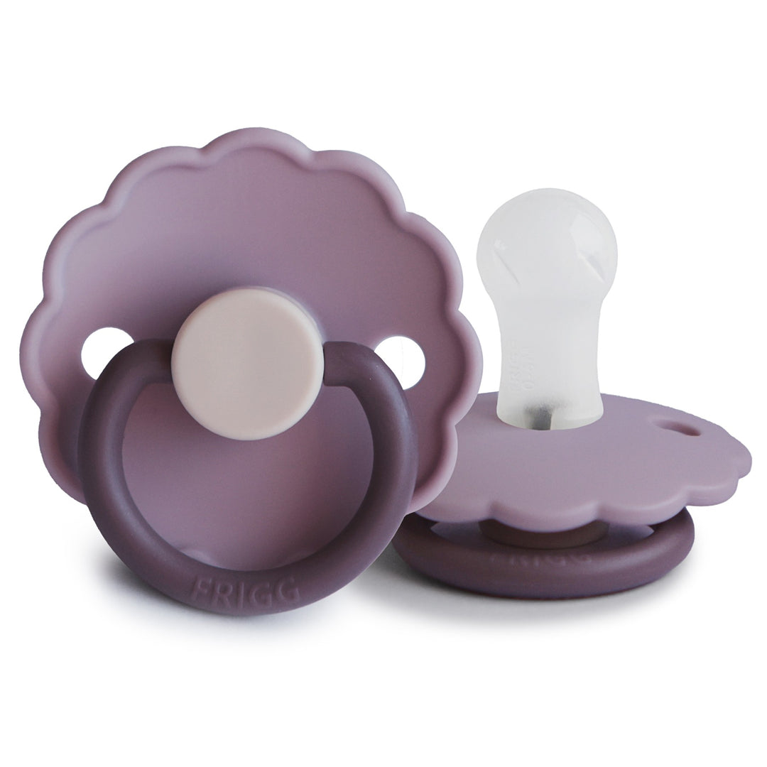 FRIGG Daisy Silicone Pacifiers Lavender Haze - Personalisable Baby Products Sold and Personalised by JustBørn