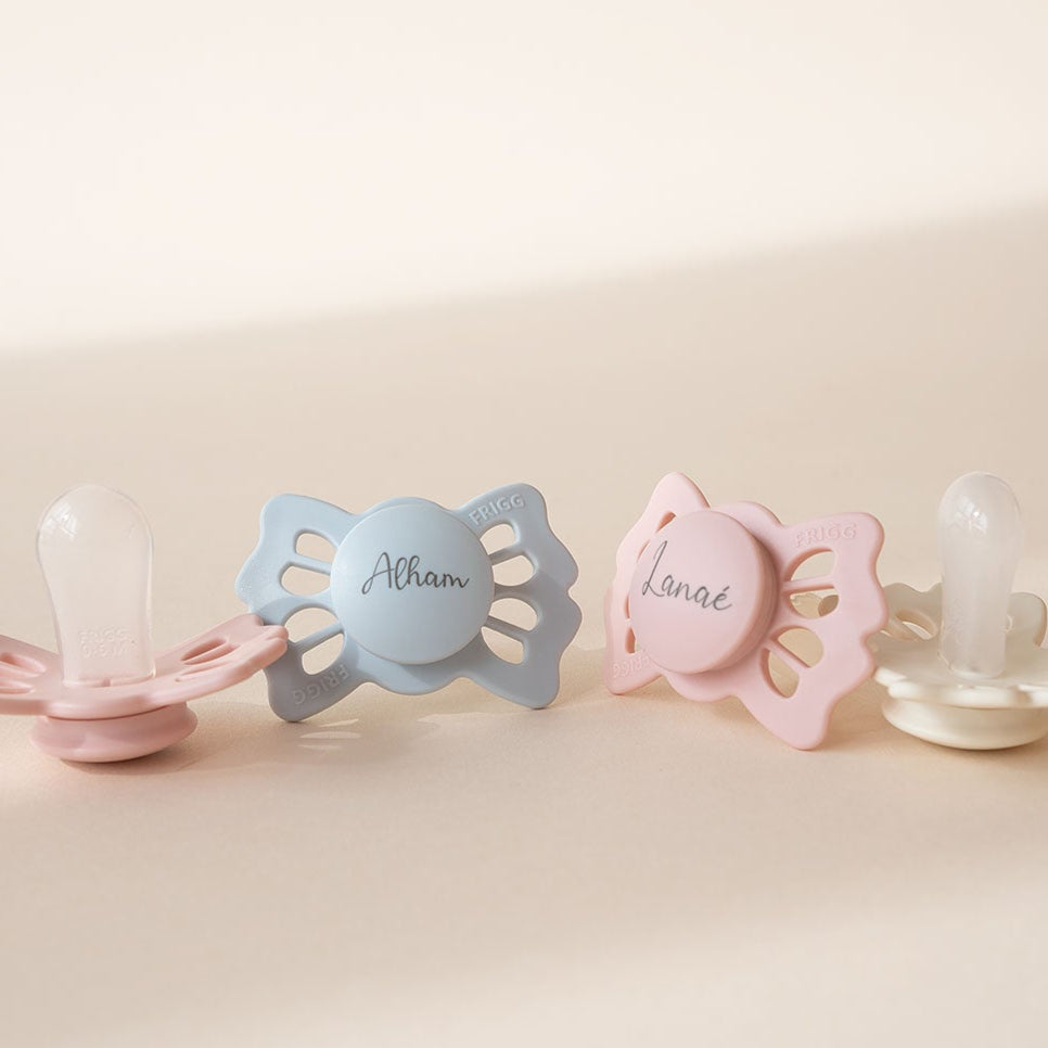 FRIGG Lucky Symmetrical Silicone Pacifiers - Personalisable Baby Products Sold and Personalised by JustBørn