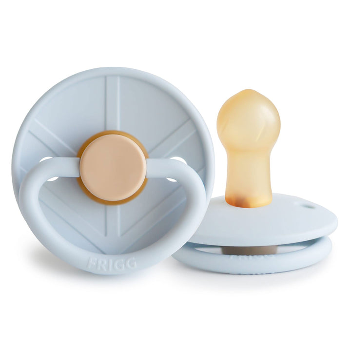 FRIGG Little Viking Natural Rubber Latex Pacifiers Powder Blue - Personalisable Baby Products Sold and Personalised by JustBørn