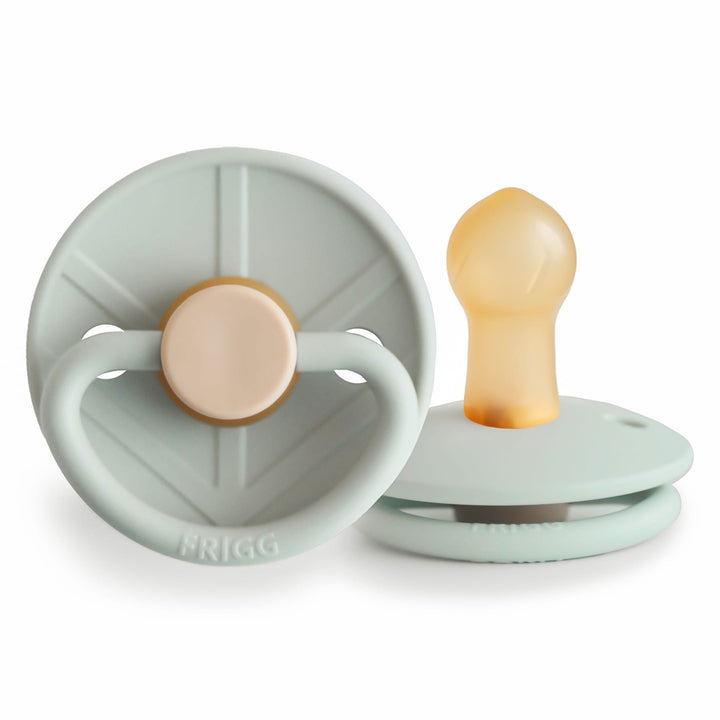 FRIGG Little Viking Natural Rubber Latex Pacifiers Sage - Personalisable Baby Products Sold and Personalised by JustBørn