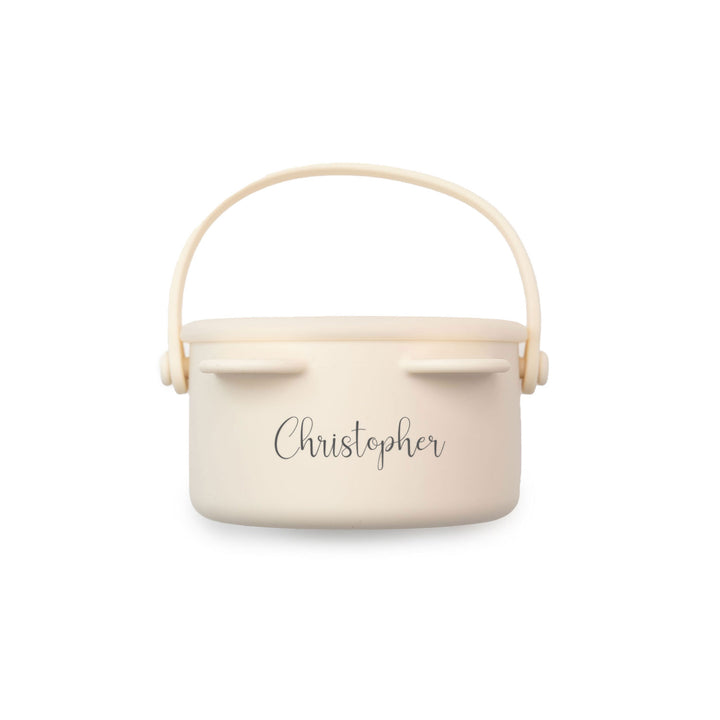 JBØRN Baby Snack Cup With Lid & Handle - Personalisable Baby Products Sold and Personalised by JustBørn