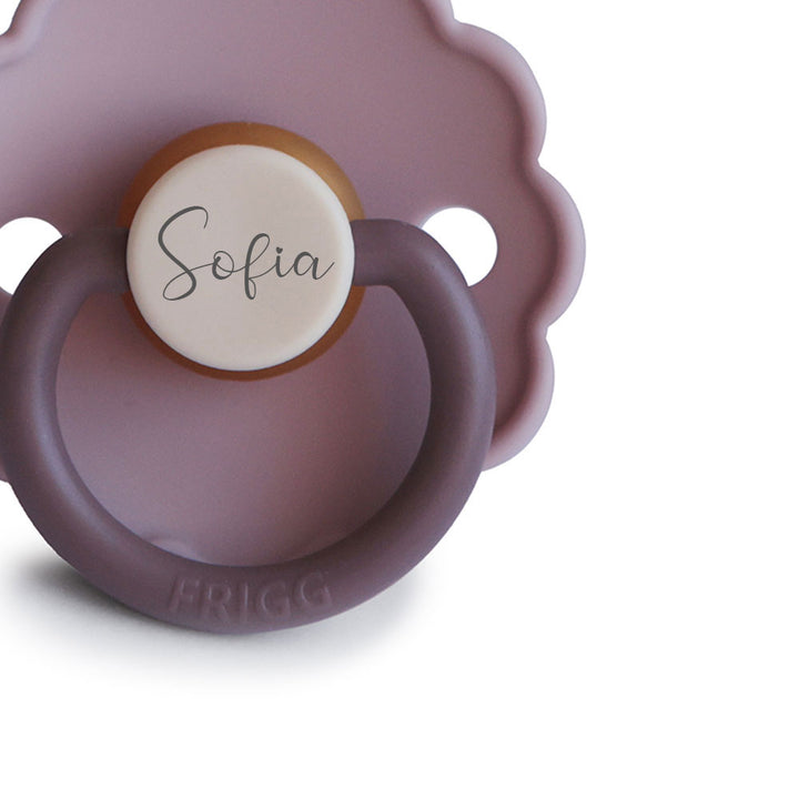 FRIGG Daisy Natural Rubber Latex Pacifier - Personalisable Baby Products Sold and Personalised by JustBørn
