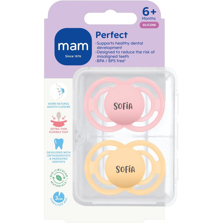 MAM Soother Perfect 6+ Months - Personalisable Baby Products Sold and Personalised by JustBørn