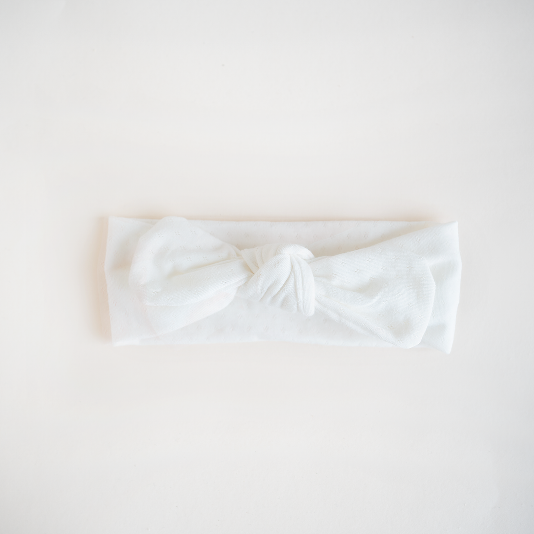 JBØRN Cotton Headband | Mia Collection Mia Ivory - Personalisable Baby Products Sold and Personalised by JustBørn