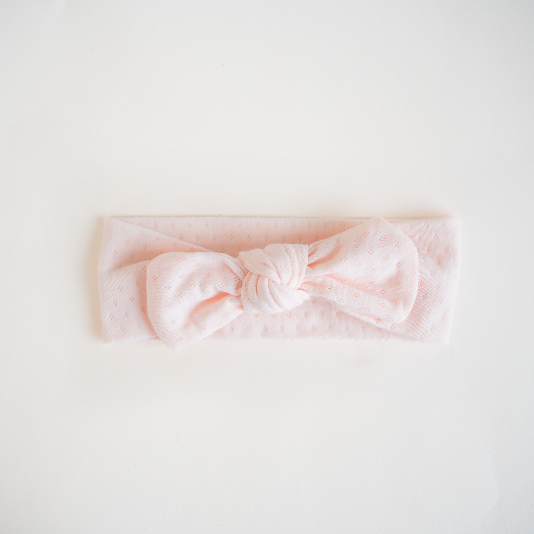 JBØRN Cotton Headband | Mia Collection Mia Pink Cream - Personalisable Baby Products Sold and Personalised by JustBørn