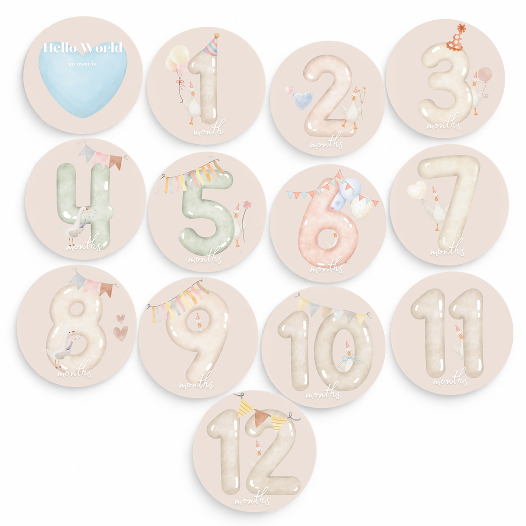 JBØRN Personalised Milestone Cards