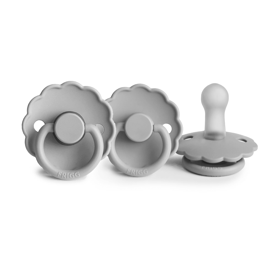 Frigg 3 x Mystery Colours | Frigg Daisy Natural Rubber Latex Pacifiers | Size 1 & 2 Size 2 (6-18 Months) - Personalisable Baby Products Sold and Personalised by JustBørn