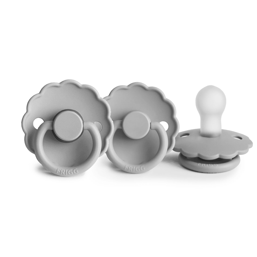 Frigg 3 x Mystery Colours | Frigg Daisy Natural Rubber Latex Pacifiers | Size 1 & 2 Size 1 (0-6 Months) - Personalisable Baby Products Sold and Personalised by JustBørn