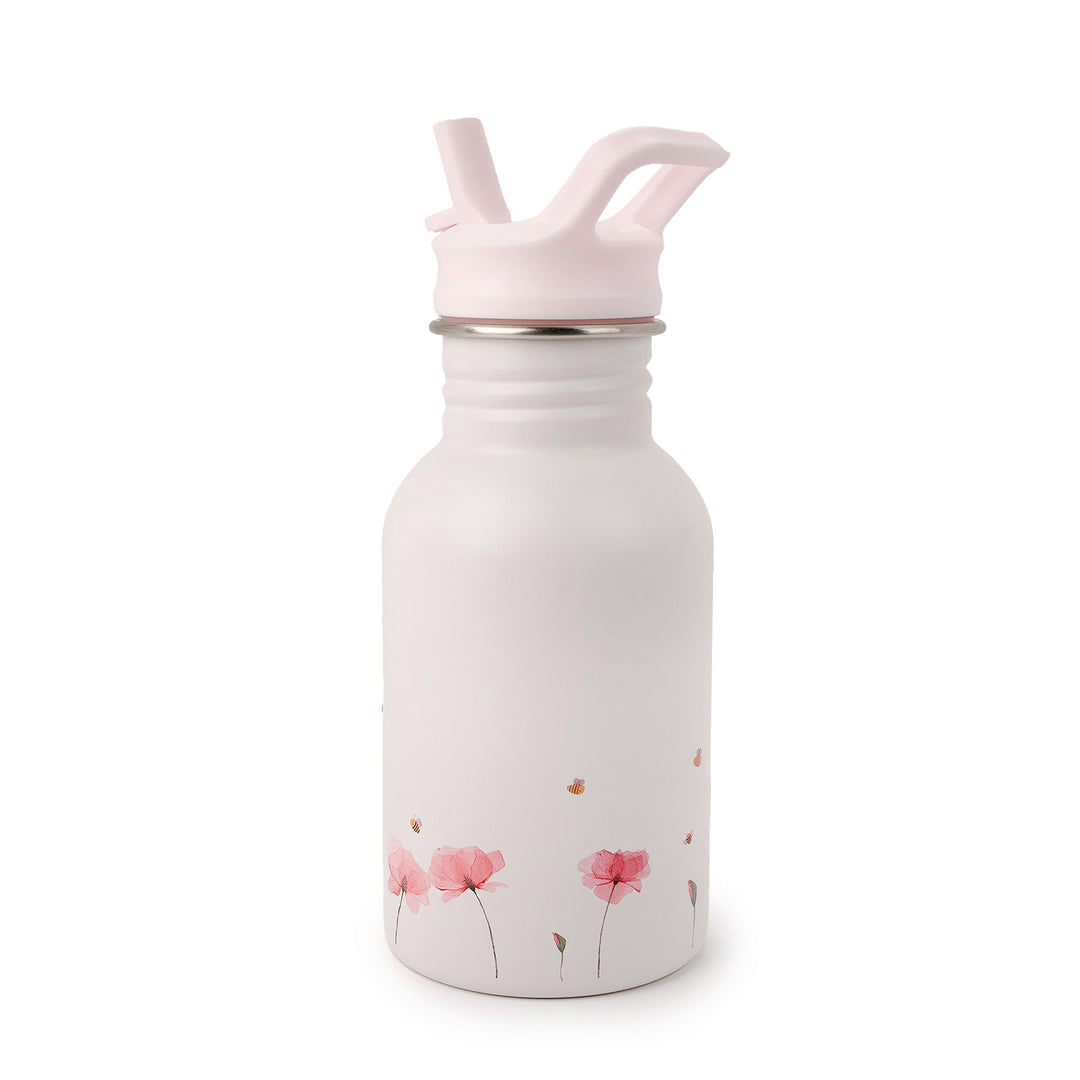 JBØRN Water Bottle | Replacement Poppy Flowers - Personalisable Baby Products Sold and Personalised by JustBørn