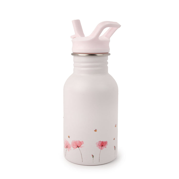JBØRN Water Bottle | Replacement Poppy Flowers - Personalisable Baby Products Sold and Personalised by JustBørn