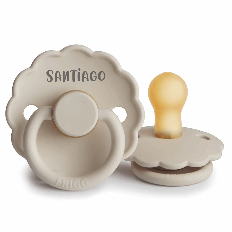 FRIGG Daisy Natural Rubber Latex Pacifier - Personalisable Baby Products Sold and Personalised by JustBørn
