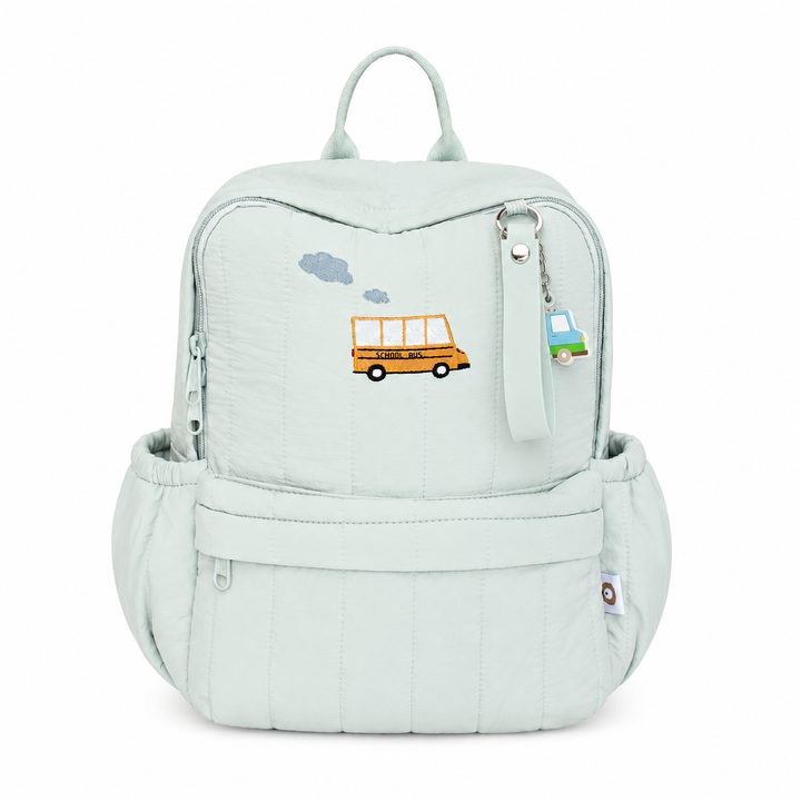 STOCK - Little Explorer Backpack School Bus Backpack - Personalisable Baby Products Sold and Personalised by JustBørn