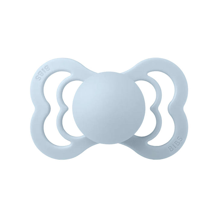 BIBS Supreme Symmetrical Silicone Pacifiers Supreme | Baby Blue - Personalisable Baby Products Sold and Personalised by JustBørn