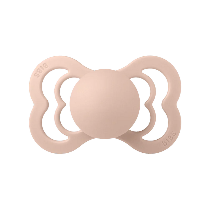 BIBS Supreme Symmetrical Silicone Pacifiers Supreme | Blush - Personalisable Baby Products Sold and Personalised by JustBørn
