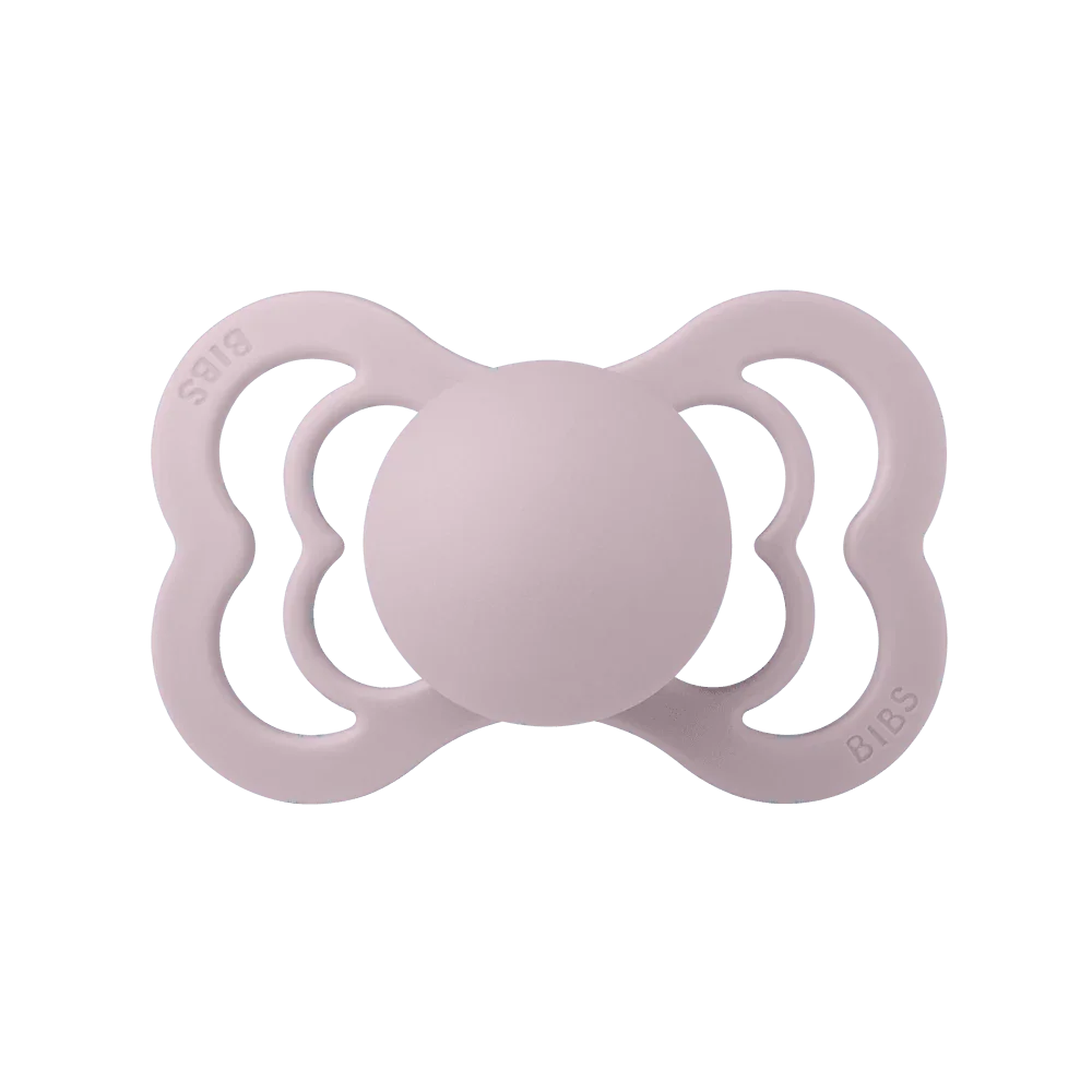 BIBS Supreme Symmetrical Silicone Pacifiers Supreme | Dusky Lilac - Personalisable Baby Products Sold and Personalised by JustBørn