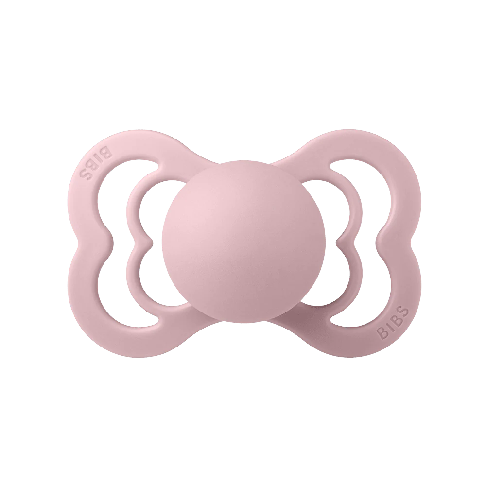 BIBS Supreme Symmetrical Silicone Pacifiers Supreme | Pink Plum - Personalisable Baby Products Sold and Personalised by JustBørn