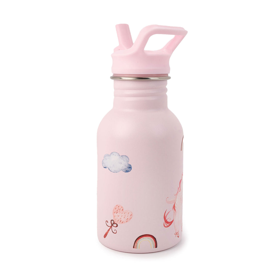 JBØRN Personalised Stainless Steel Kids Water Bottle Unicorns Water Bottle - Personalisable Baby Products Sold and Personalised by JustBørn