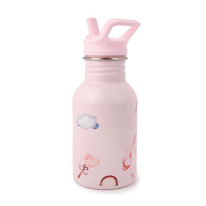 JBØRN Personalised Stainless Steel Kids Water Bottle Unicorns Water Bottle - Personalisable Baby Products Sold and Personalised by JustBørn