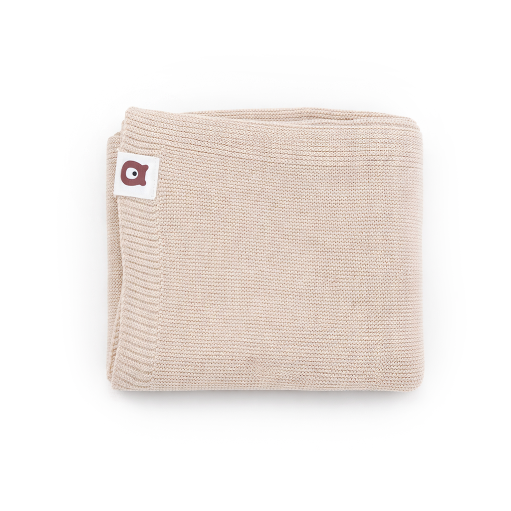 JBØRN Knitted Blanket Vanilla Knitted Blanket - Personalisable Baby Products Sold and Personalised by JustBørn