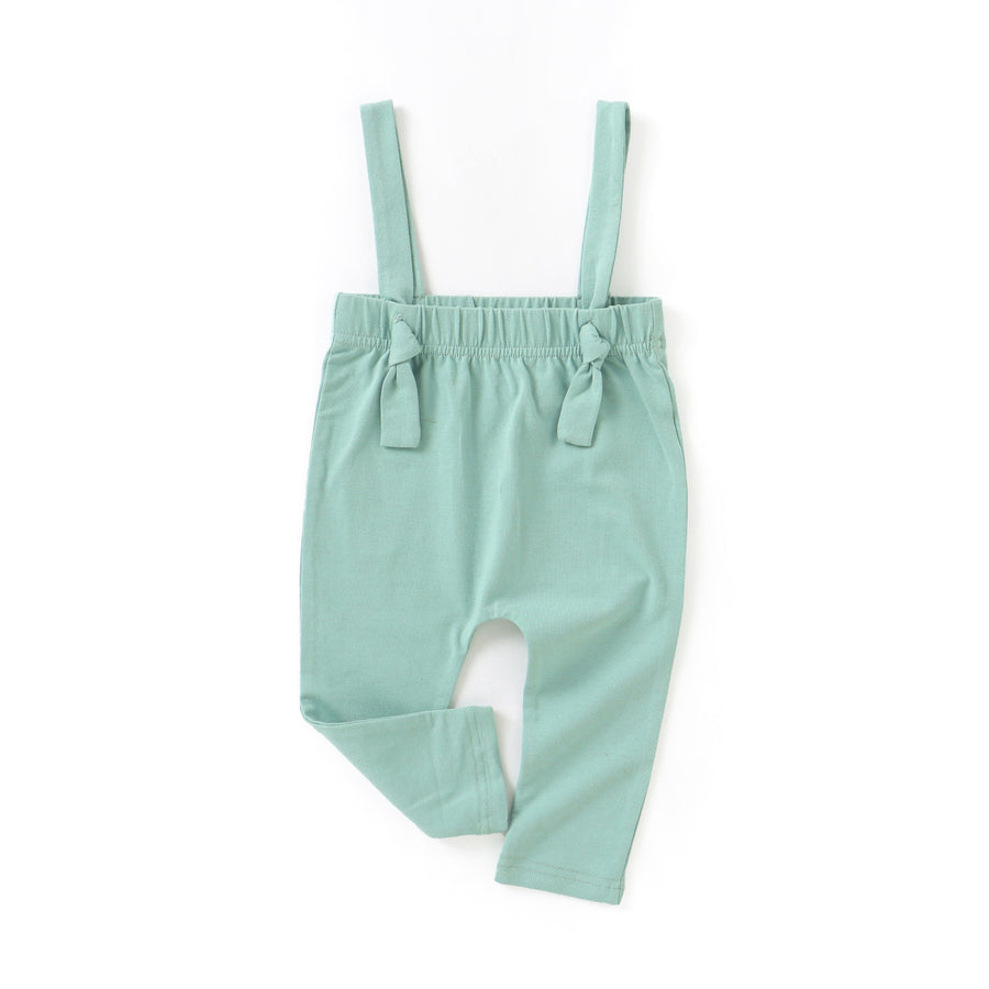 JBØRN Organic Cotton Baby Suspender Leggings Mint - Personalisable Baby Products Sold and Personalised by JustBørn