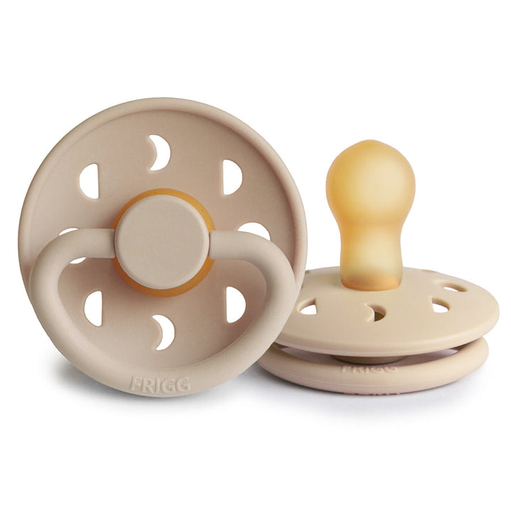FRIGG Moon Natural Rubber Latex Pacifier Croissant - Personalisable Baby Products Sold and Personalised by JustBørn