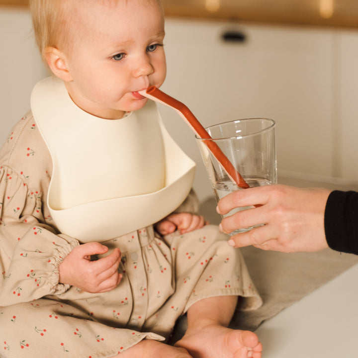 JBØRN Silicone Baby Feeding Bib | Weaning Essentials - Personalisable Baby Products Sold and Personalised by JustBørn