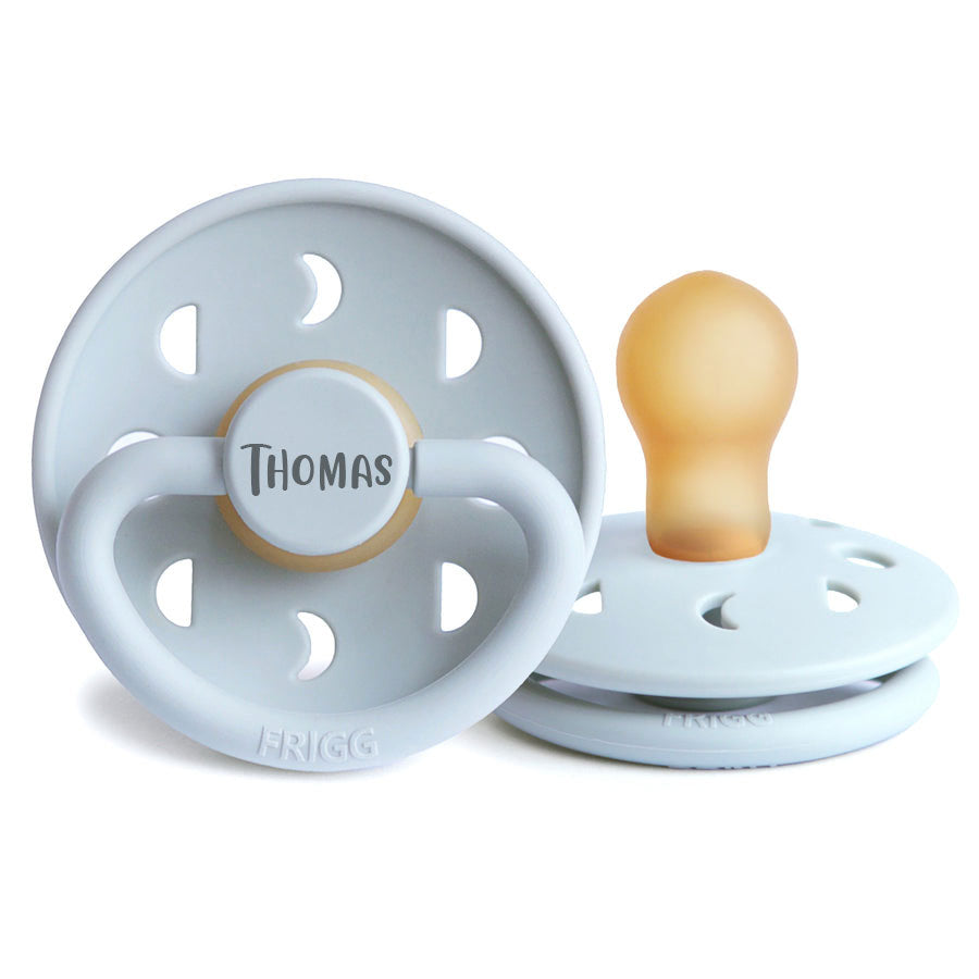 FRIGG Moon Natural Rubber Latex Pacifiers | Personalised - Personalisable Baby Products Sold and Personalised by JustBørn