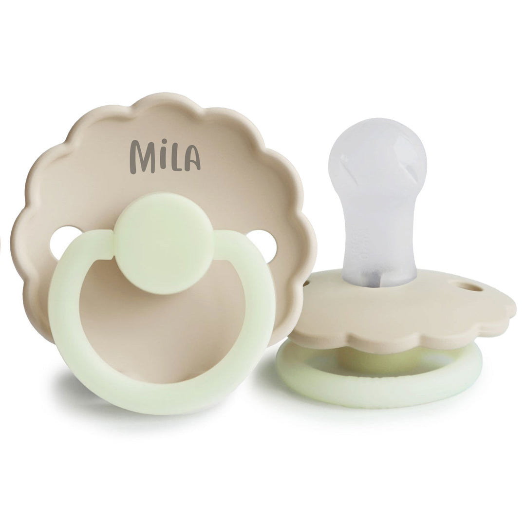 FRIGG Daisy Silicone Pacifiers - Personalisable Baby Products Sold and Personalised by JustBørn