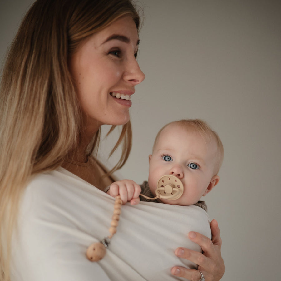 FRIGG Moon Natural Rubber Latex Pacifier - Personalisable Baby Products Sold and Personalised by JustBørn
