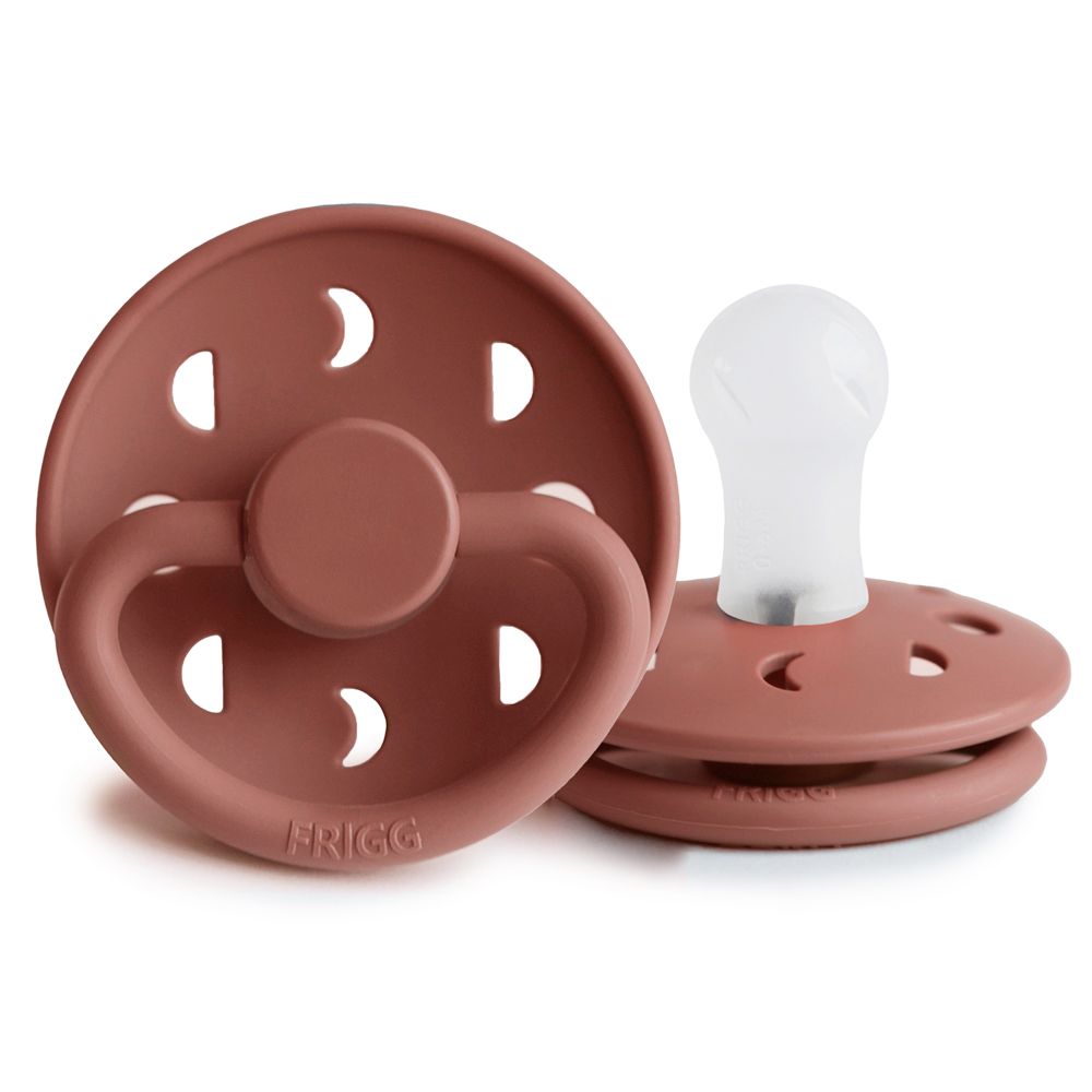 FRIGG Moon Silicone Pacifier - Personalisable Baby Products Sold and Personalised by JustBørn